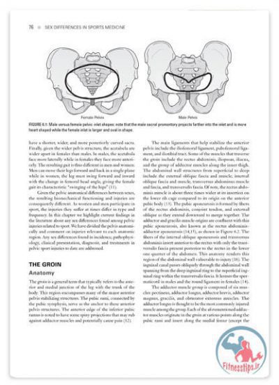 کتاب تفاوت های جنسیتی ورزشکاران