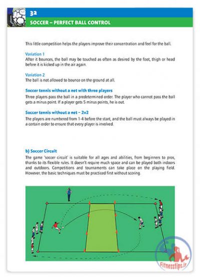 کتاب آموزش کنترل توپ در فوتبال