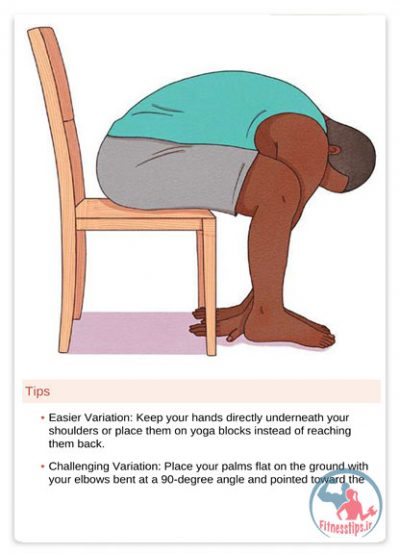 آموزش یوگا با صندلی